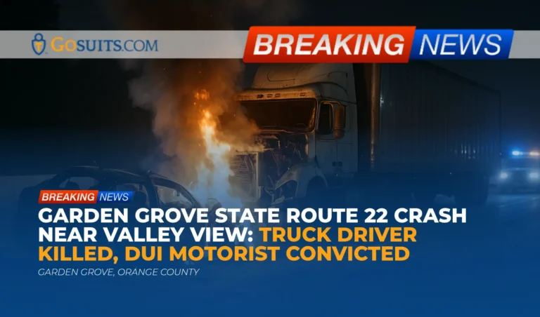 Garden Grove State Route 22 Crash Near Valley View: Truck Driver Killed, DUI Motorist Convicted
