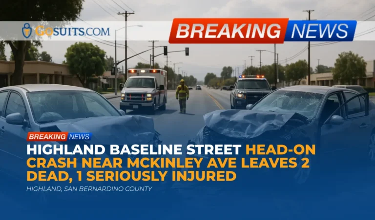Highland Baseline Street head-on crash near McKinley Ave leaves 2 dead, 1 seriously injured