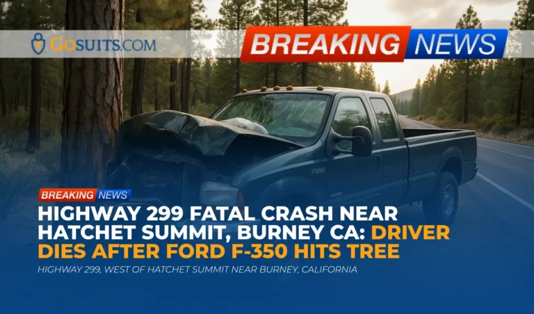 Highway 299 Fatal Crash Near Hatchet Summit, Burney CA: Driver Dies After Ford F-350 Hits Tree