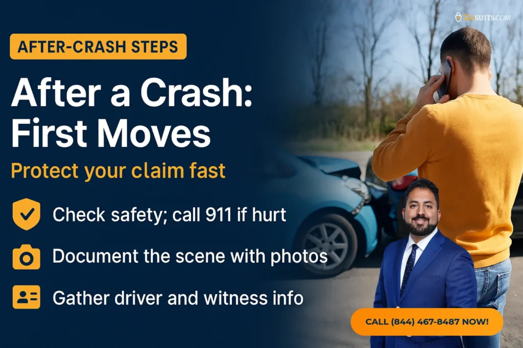 How to File a Car Accident Claim with The Hartford | GoSuits Infographic