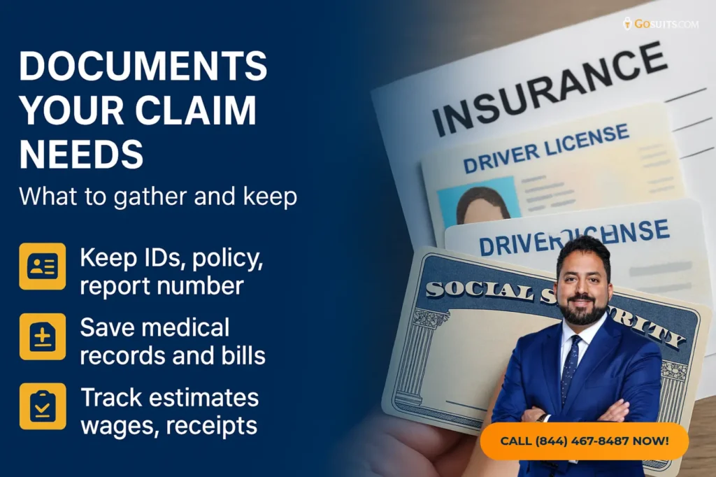 How to File a Car Accident Claim with The Hartford | GoSuits Infographic