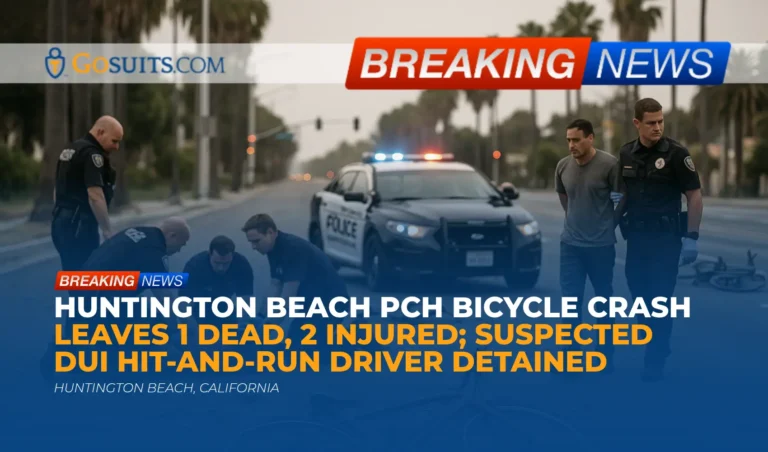 Huntington Beach PCH Bicycle Crash Leaves 1 Dead, 2 Injured; Suspected DUI Hit-and-Run Driver Detained