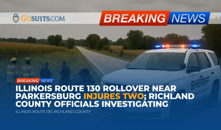 Illinois Route 130 Rollover Near Parkersburg Injures Two; Richland County Officials Investigating