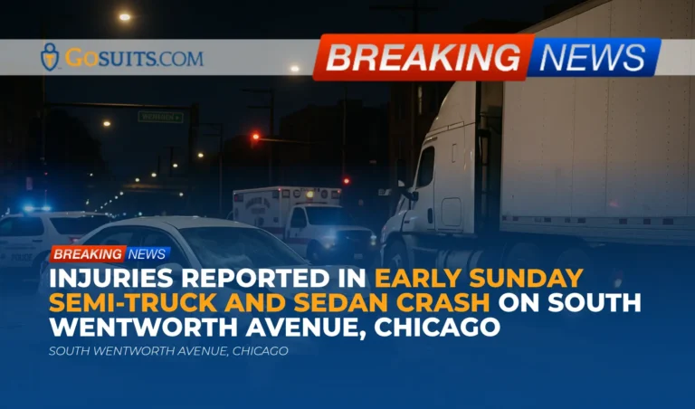 Injuries Reported in Early Sunday Semi-Truck and Sedan Crash on South Wentworth Avenue, Chicago