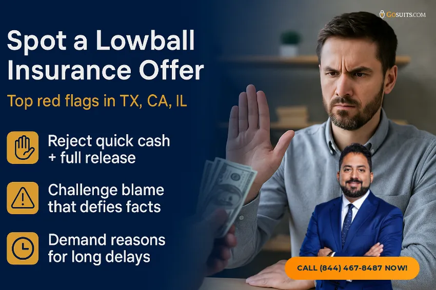 Lowball Insurance Offers: Signs & How to Counter | GoSuits Infographic