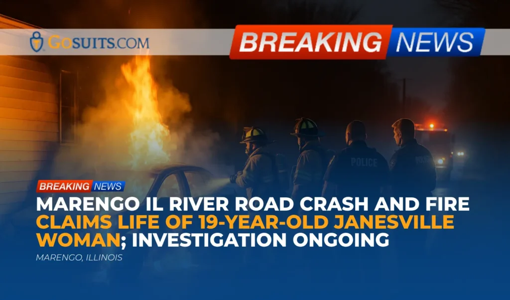 Marengo IL River Road Crash and Fire Claims Life of 19-Year-Old Janesville Woman; Investigation Ongoing