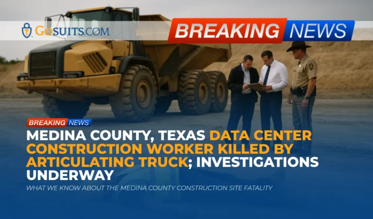 Medina County, Texas Data Center Construction Worker Killed by Articulating Truck; Investigations Underway