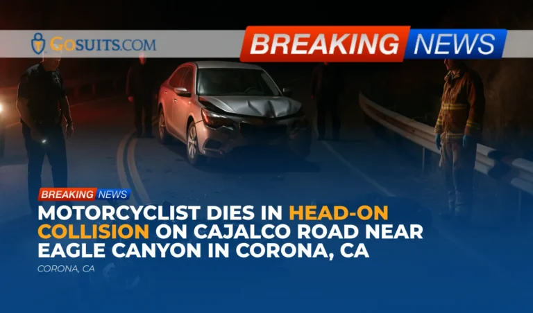 Motorcyclist Dies in Head-On Collision on Cajalco Road Near Eagle Canyon in Corona, CA