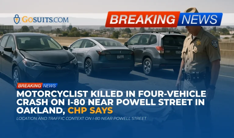 Motorcyclist Killed in Four-Vehicle Crash on I-80 Near Powell Street in Oakland, CHP Says