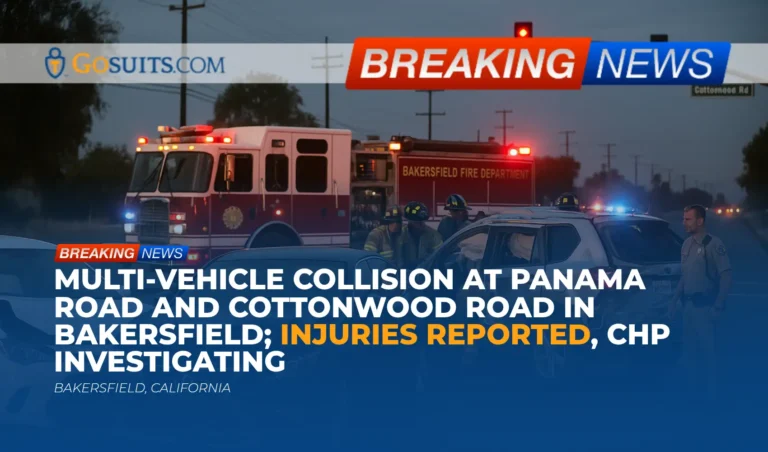 Multi-Vehicle Collision at Panama Road and Cottonwood Road in Bakersfield; Injuries Reported, CHP Investigating