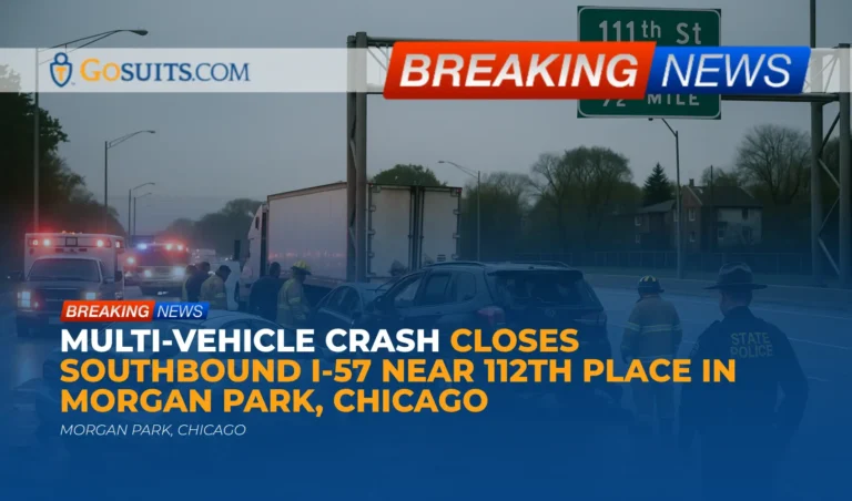 Multi-Vehicle Crash Closes Southbound I-57 Near 112th Place in Morgan Park, Chicago