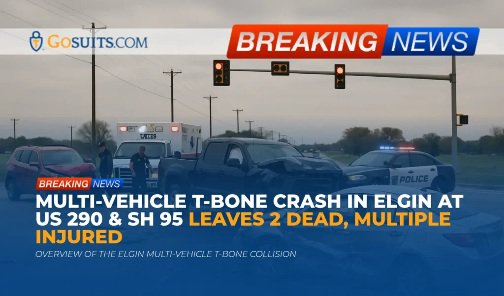 Multi-Vehicle T-Bone Crash in Elgin at US 290 & SH 95 Leaves 2 Dead, Multiple Injured