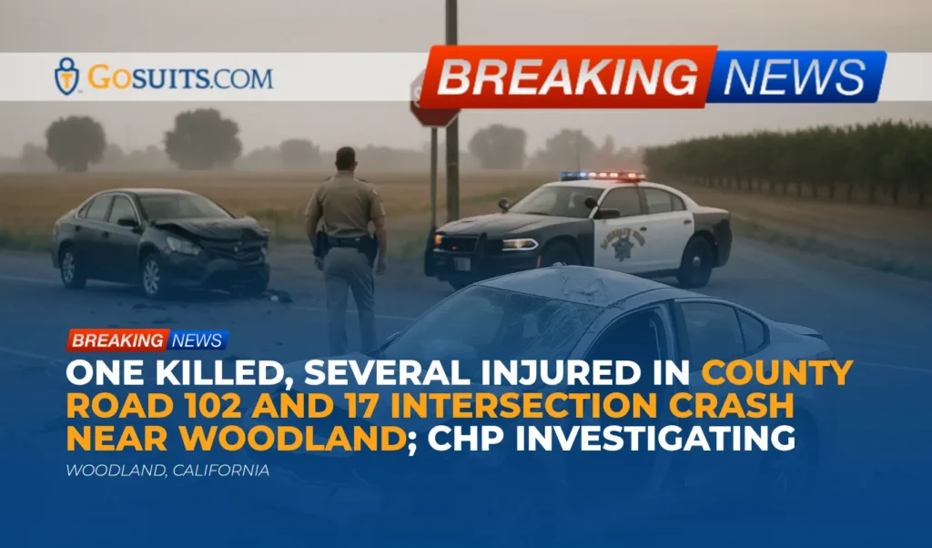 One Killed, Several Injured in County Road 102 and 17 Intersection Crash Near Woodland; CHP Investigating