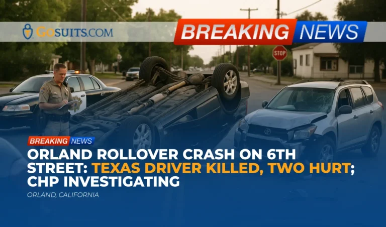 Orland Rollover Crash on 6th Street: Texas Driver Killed, Two Hurt; CHP Investigating