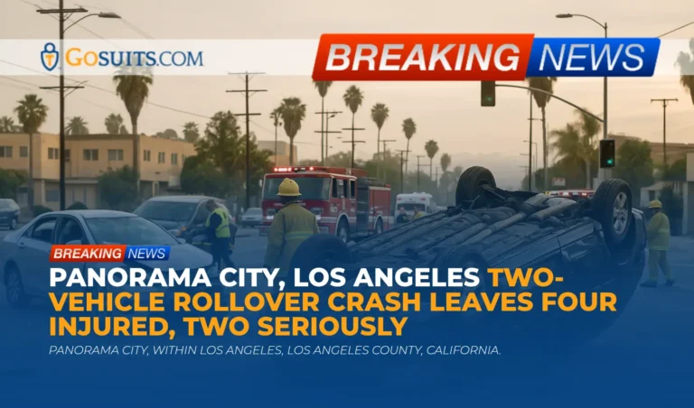 Panorama City, Los Angeles Two-Vehicle Rollover Crash Leaves Four Injured, Two Seriously