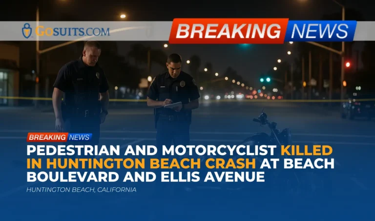 Pedestrian and Motorcyclist Killed in Huntington Beach Crash at Beach Boulevard and Ellis Avenue