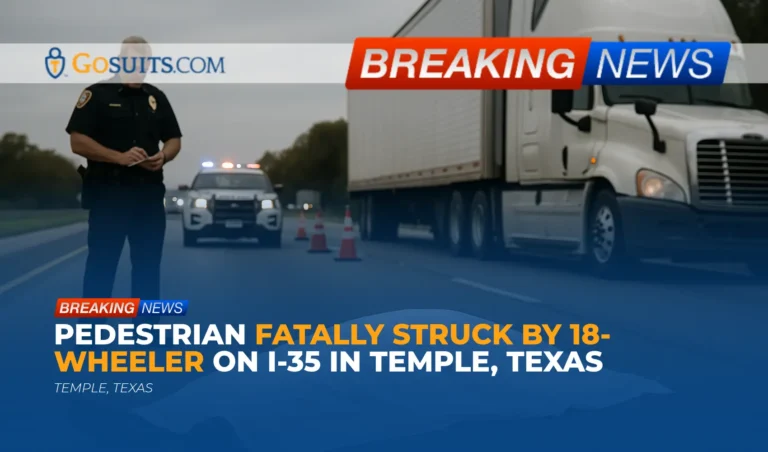 Pedestrian Fatally Struck by 18-Wheeler on I-35 in Temple, Texas