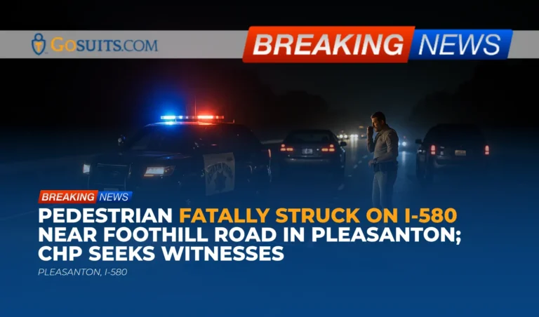 Pedestrian Fatally Struck on I-580 Near Foothill Road in Pleasanton; CHP Seeks Witnesses