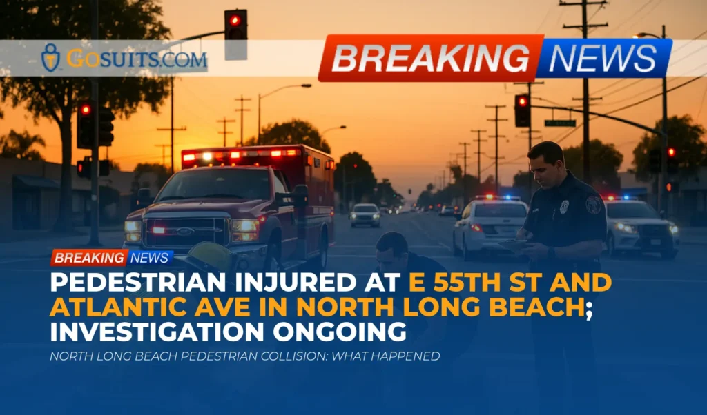 Pedestrian Injured at E 55th St and Atlantic Ave in North Long Beach; Investigation Ongoing
