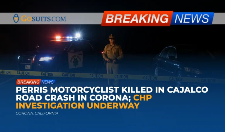 Perris Motorcyclist Killed in Cajalco Road Crash in Corona; CHP Investigation Underway