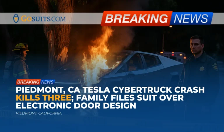 Piedmont, CA Tesla Cybertruck Crash Kills Three; Family Files Suit Over Electronic Door Design