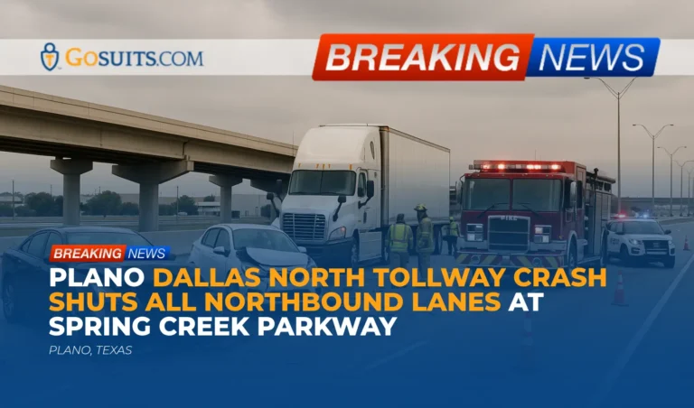 Plano Dallas North Tollway Crash Shuts All Northbound Lanes at Spring Creek Parkway