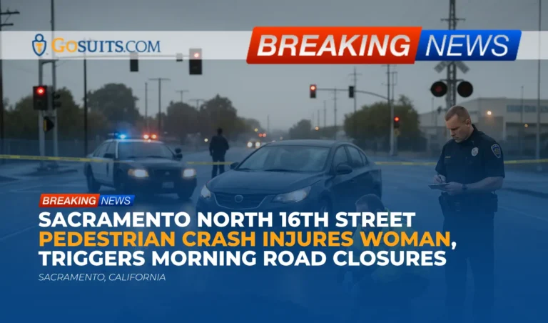 Sacramento North 16th Street Pedestrian Crash Injures Woman, Triggers Morning Road Closures