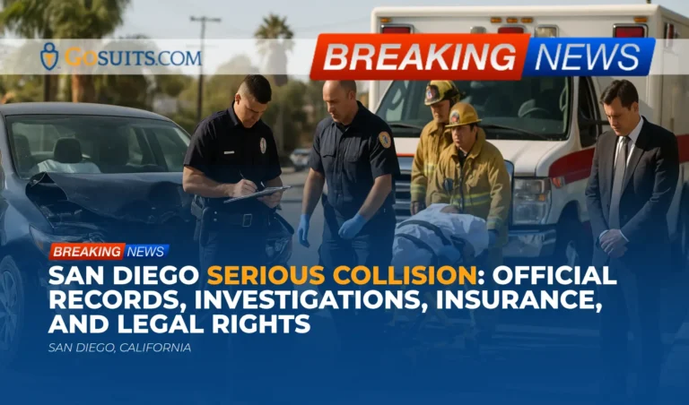 San Diego Serious Collision: Official Records, Investigations, Insurance, and Legal Rights