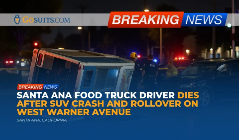 Santa Ana Food Truck Driver Dies After SUV Crash and Rollover on West Warner Avenue