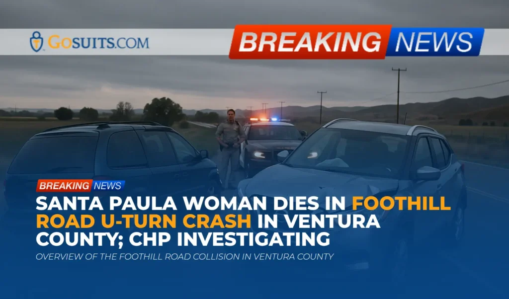 Santa Paula Woman Dies in Foothill Road U-Turn Crash in Ventura County; CHP Investigating