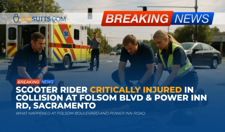 Scooter Rider Critically Injured in Collision at Folsom Blvd & Power Inn Rd, Sacramento