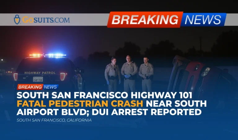 South San Francisco Highway 101 Fatal Pedestrian Crash Near South Airport Blvd; DUI Arrest Reported