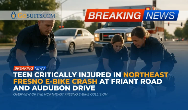 Teen Critically Injured in Northeast Fresno E-Bike Crash at Friant Road and Audubon Drive