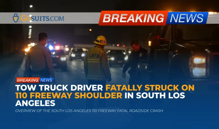 Tow Truck Driver Fatally Struck on 110 Freeway Shoulder in South Los Angeles