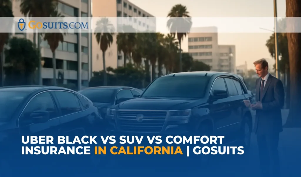 Uber Black vs SUV vs Comfort Insurance in California | GoSuits