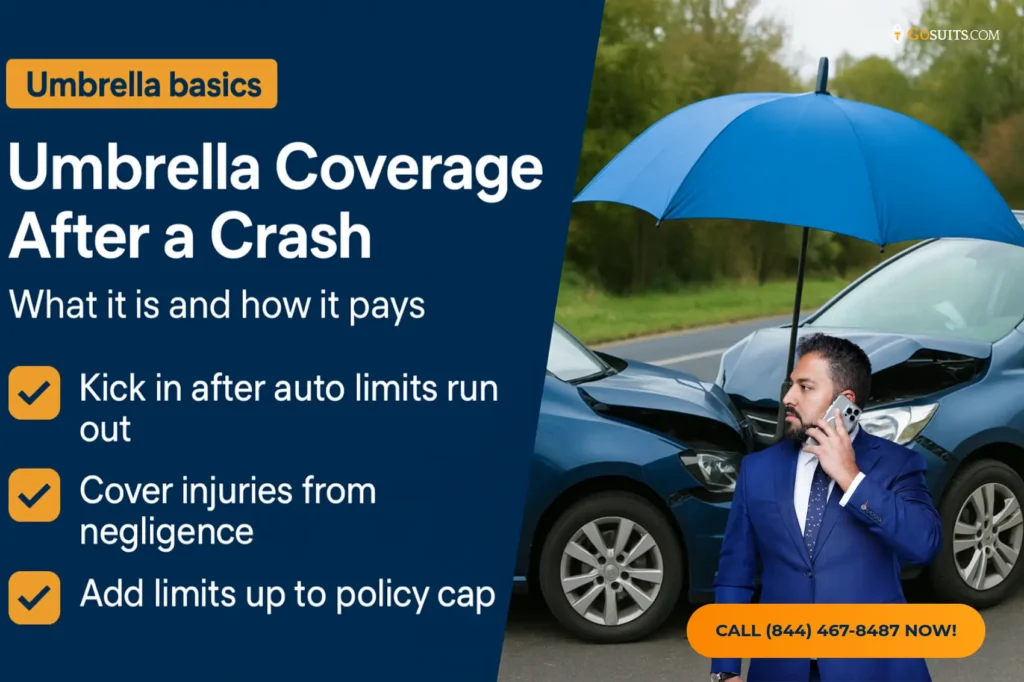 Umbrella Insurance After a Los Angeles Car Accident | GoSuits Infographic