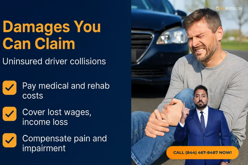 Uninsured or Underinsured Driver in Dallas? What to Do | Gosuits Infographic