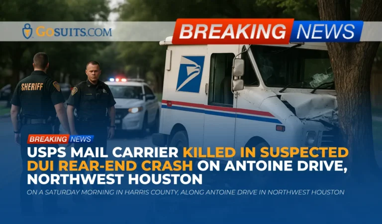 USPS Mail Carrier Killed in Suspected DUI Rear-End Crash on Antoine Drive, Northwest Houston