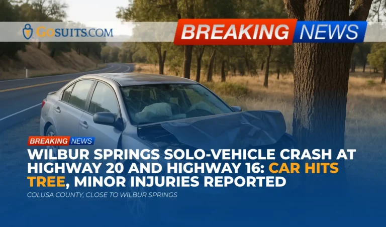 Wilbur Springs Solo-Vehicle Crash at Highway 20 and Highway 16: Car Hits Tree, Minor Injuries Reported