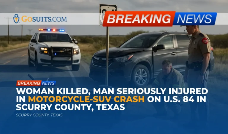 Woman Killed, Man Seriously Injured in Motorcycle-SUV Crash on U.S. 84 in Scurry County, Texas