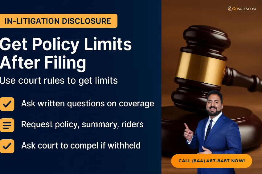 California Policy Limits Disclosure: Insurer Requirements | GoSuits Infographic