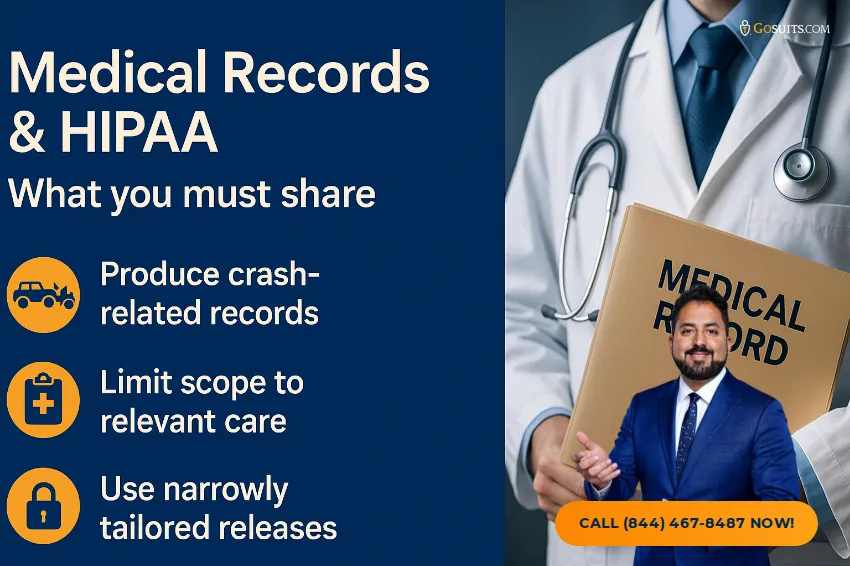 Car Accident Lawsuit Discovery: What You Must Disclose | GoSuits Infographic