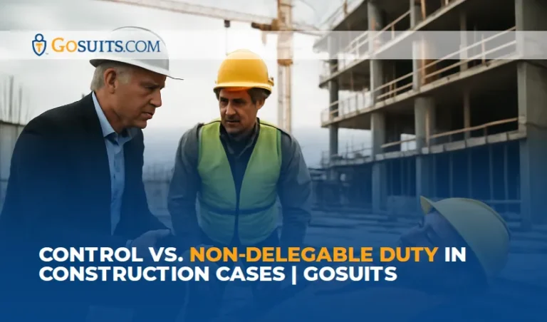Control vs. Non-Delegable Duty in Construction Cases | GoSuits
