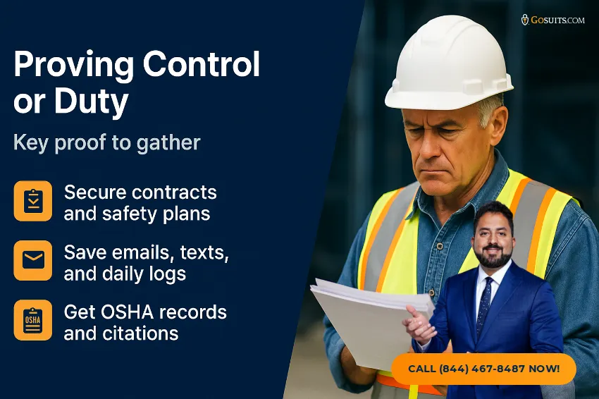 Control vs. Non-Delegable Duty in Construction Cases | GoSuits Infographic