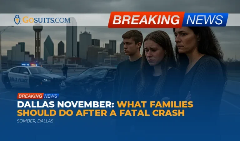 Dallas November: What Families Should Do After a Fatal Crash