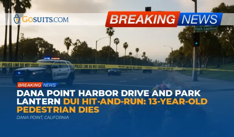 Dana Point Harbor Drive and Park Lantern DUI Hit-and-Run: 13-Year-Old Pedestrian Dies