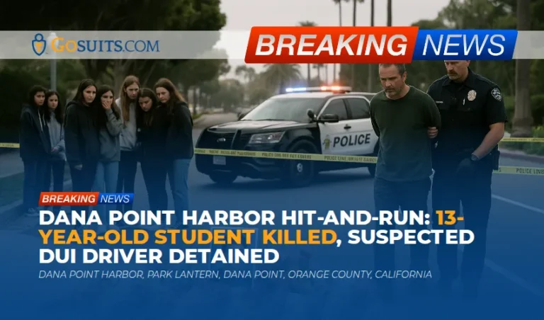 Dana Point Harbor Hit-and-Run: 13-Year-Old Student Killed, Suspected DUI Driver Detained