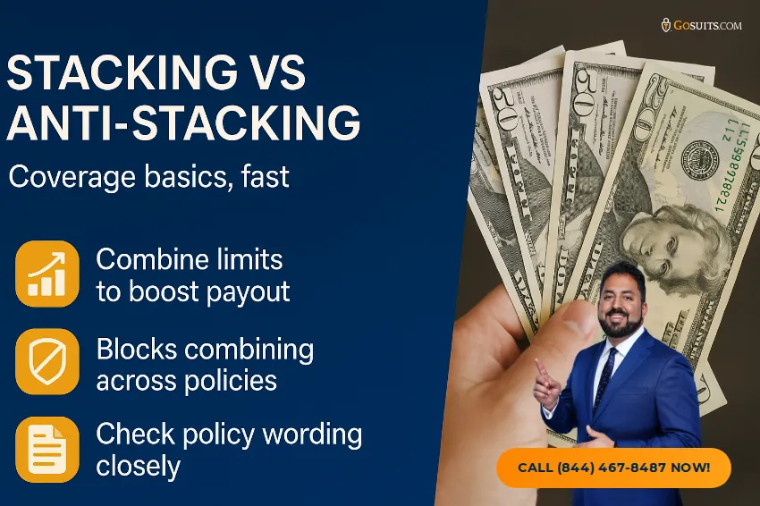 Does California Have Stacking Laws? Auto Insurance Guide | GoSuits Infographic