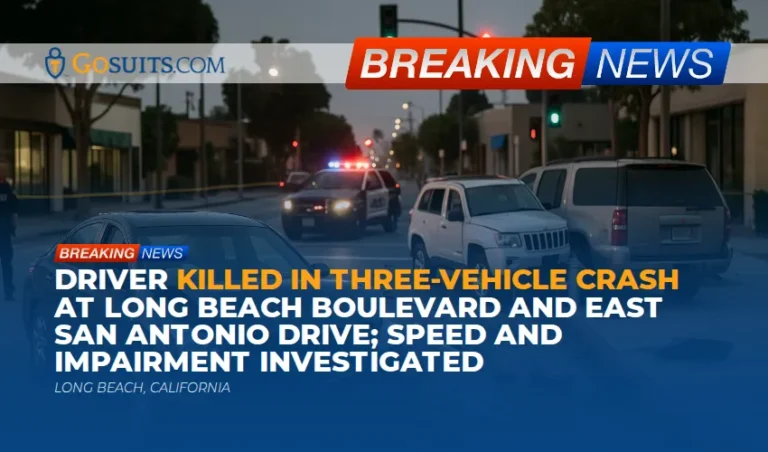 Driver Killed in Three-Vehicle Crash at Long Beach Boulevard and East San Antonio Drive; Speed and Impairment Investigated