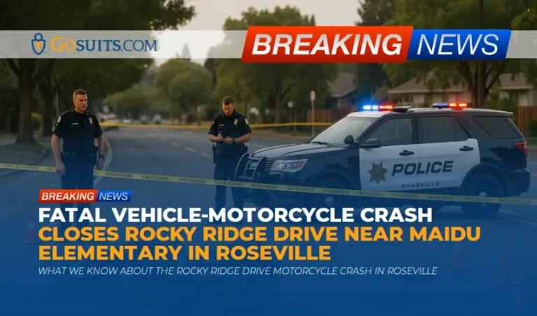 Fatal Vehicle-Motorcycle Crash Closes Rocky Ridge Drive Near Maidu Elementary in Roseville
